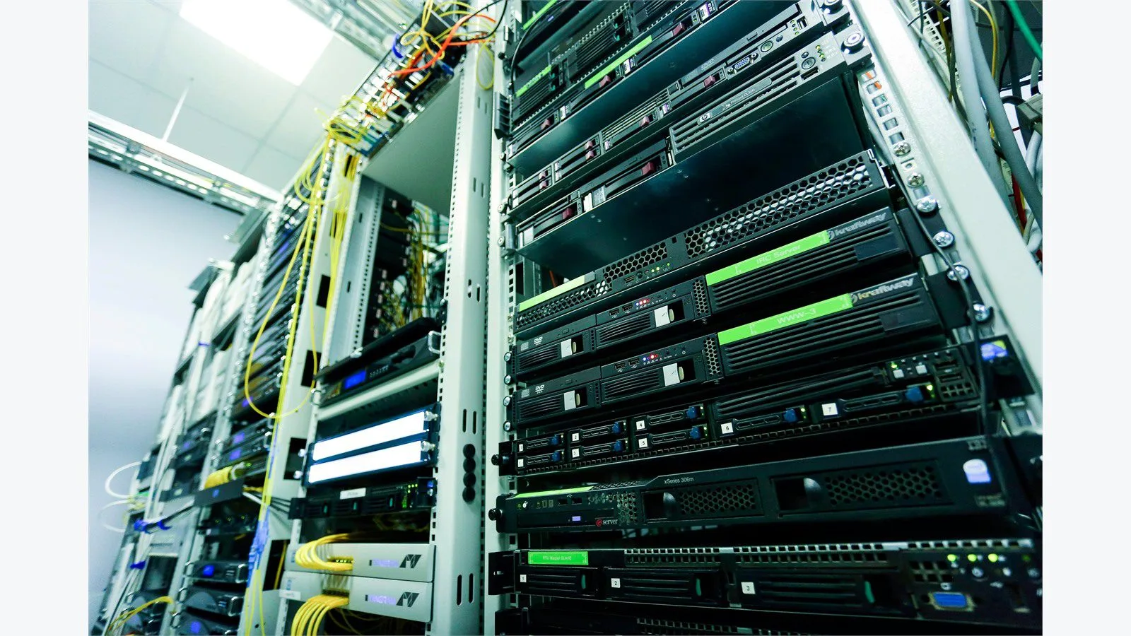 AI Galaxy Hunters: 7 Stark Truths About the GPU Crunch 14 AI galaxy hunters competition concept with a high-tech server rack showing dense network cables and hardware