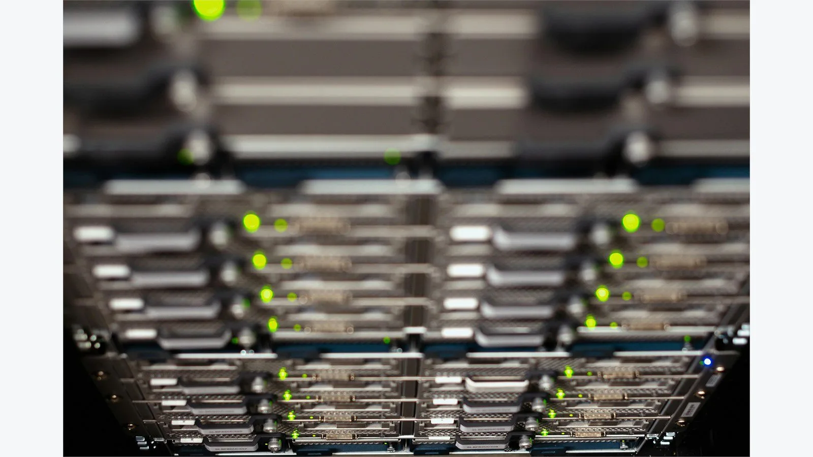 AI Galaxy Hunters: 7 Stark Truths About the GPU Crunch 17 AI galaxy hunters FAQ concept with neatly organized server cable trays viewed from above in a modern data center
