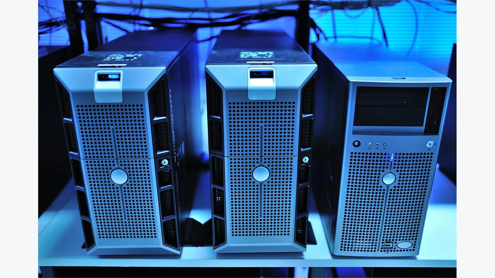 AI Galaxy Hunters: 7 Stark Truths About the GPU Crunch 16 AI galaxy hunters audience concept with rack-mounted server units in a clean data center hallway