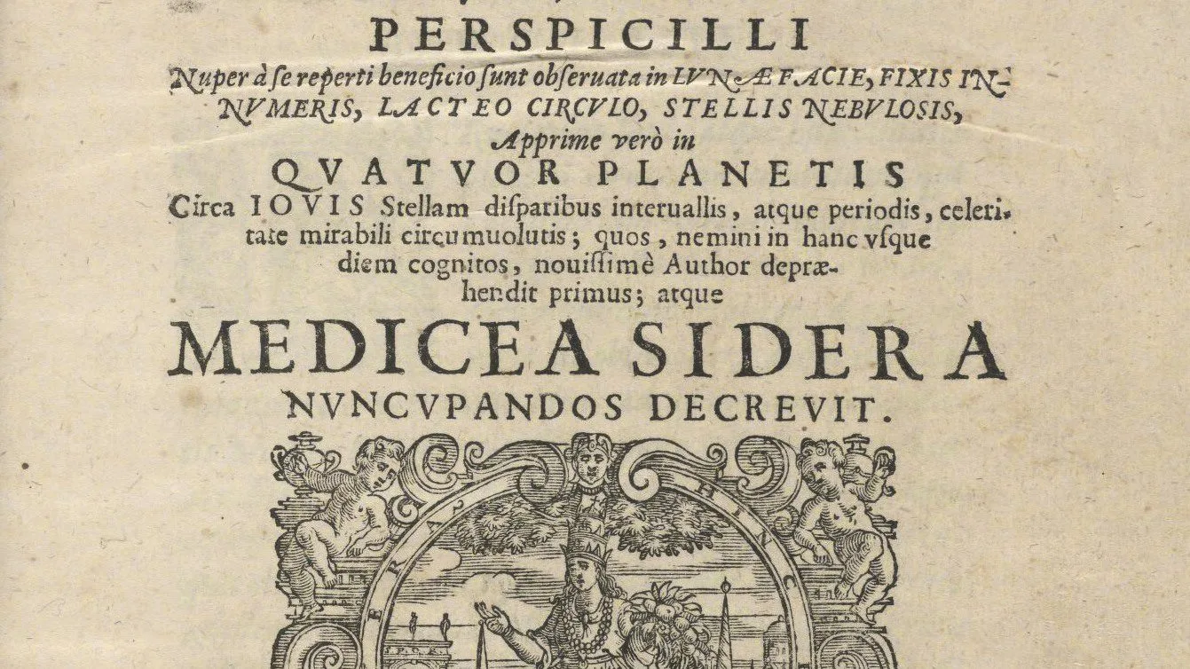 Galileo Galilei: 7 Remarkable Discoveries, Inventions, and Lasting Impact 14 Title page of Galileo's Sidereal Messenger from 1610