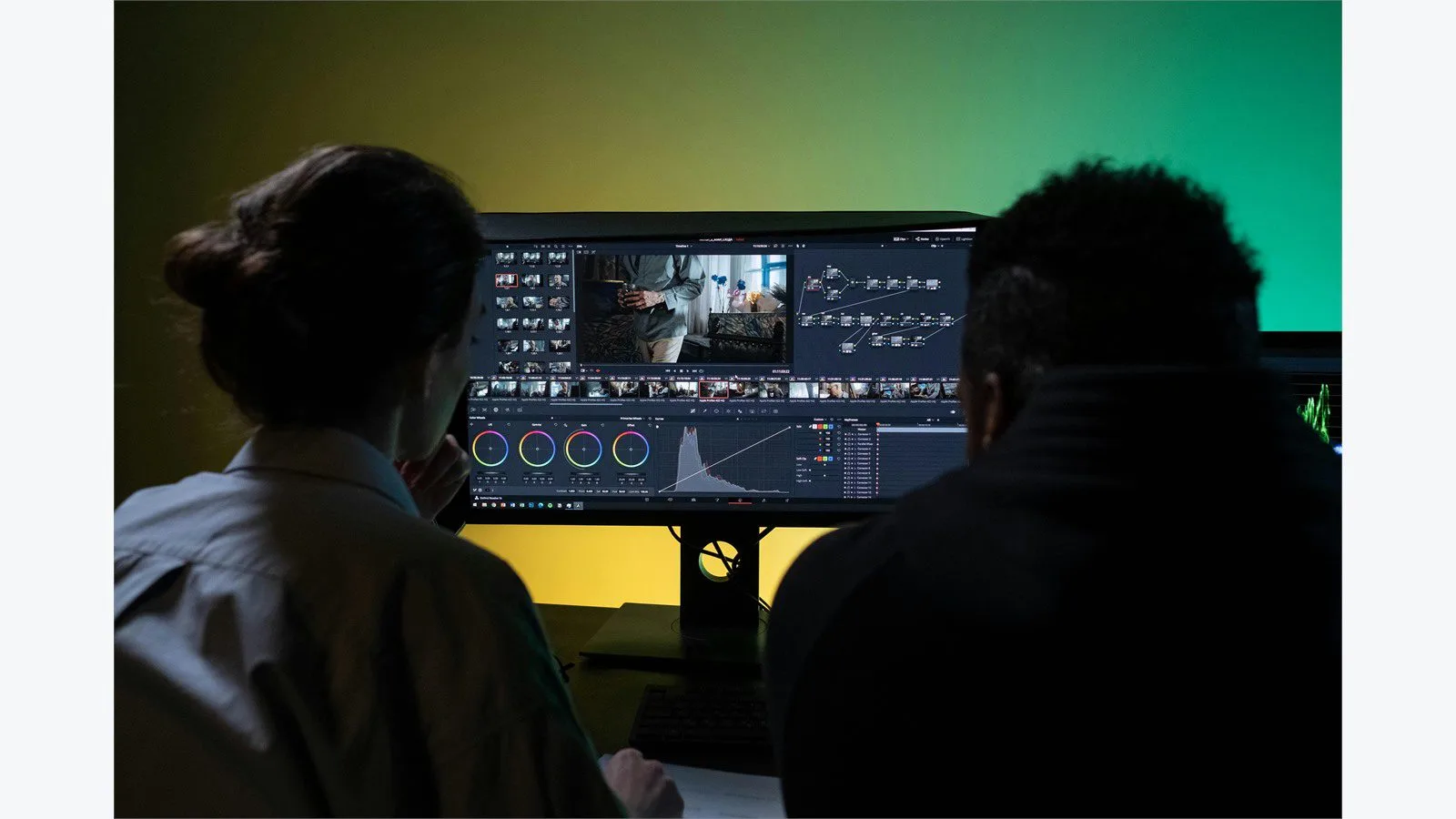 Netflix VOID AI: 7 bold changes for video editing 10 Netflix VOID AI concept with editors reviewing footage on dual monitors