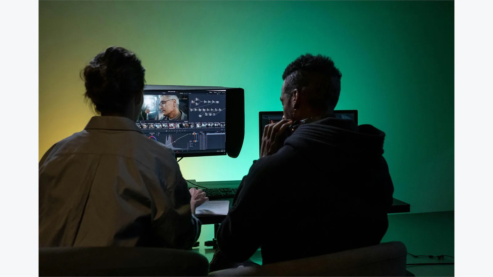 Netflix VOID AI: 7 bold changes for video editing 11 Netflix VOID AI workflow concept with editors inspecting footage on a computer display