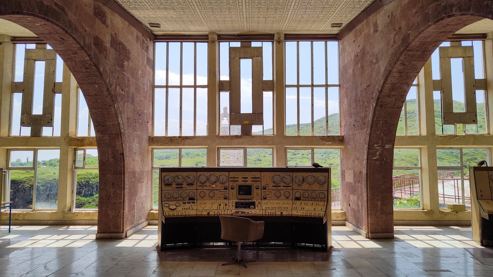 Systems control room representing final architecture choices for AI safety programming languages