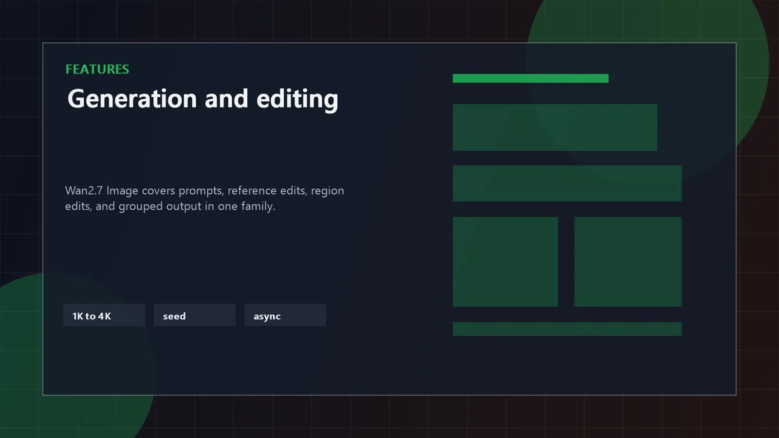 Wan2.7 Image visualized through generation, editing, and high-resolution workflow features