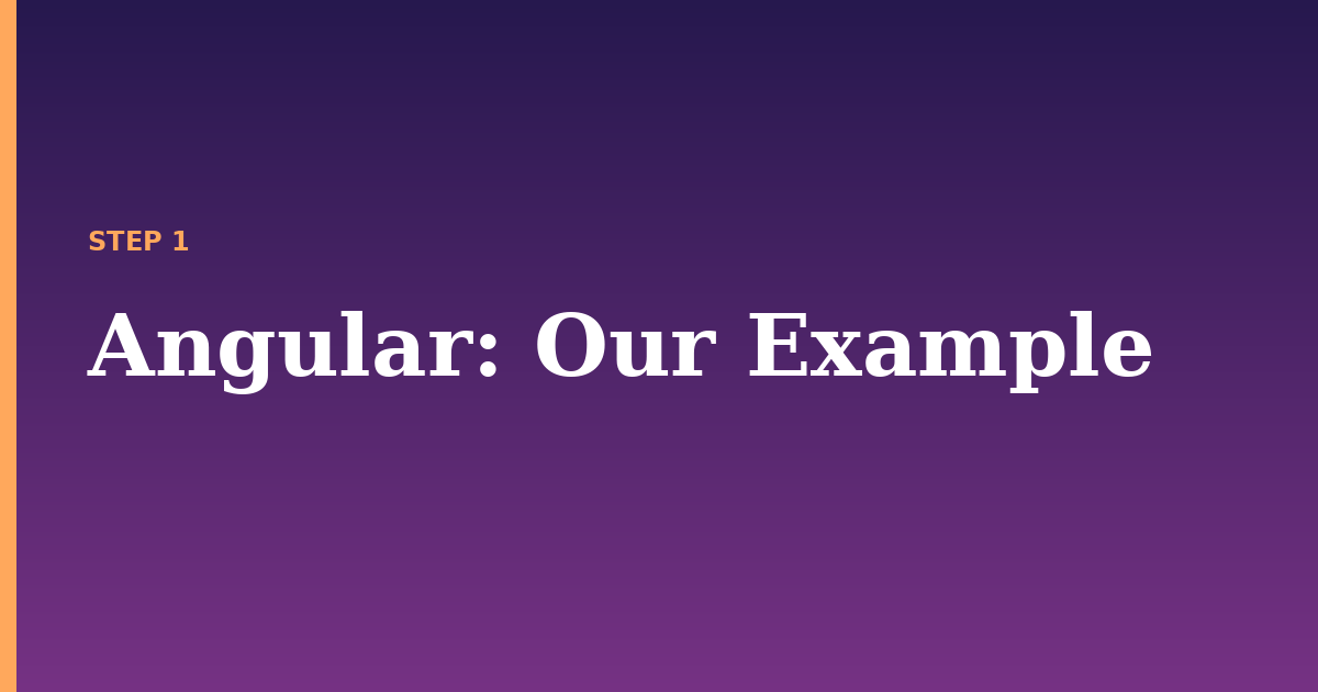 angular illustration for: Our Example