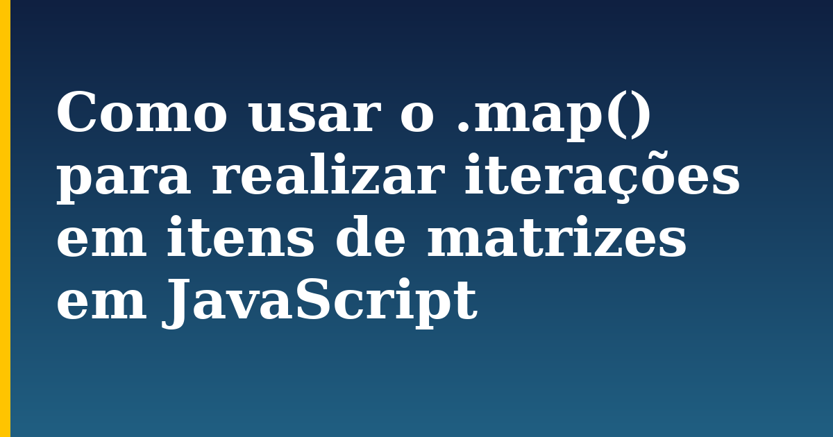 Como usar o .map() para realizar iterações em itens de matrizes em JavaScript — step-by-step Javascript tutorial on Progressive Robot