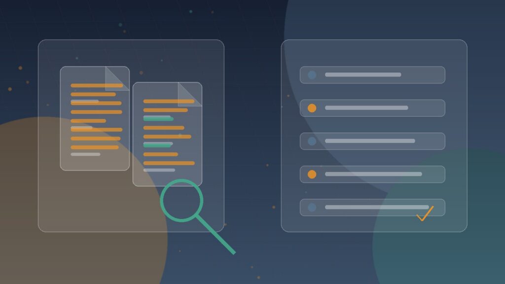 FAQ workspace for AI document corruption review with audit notes, source files, and model output checks