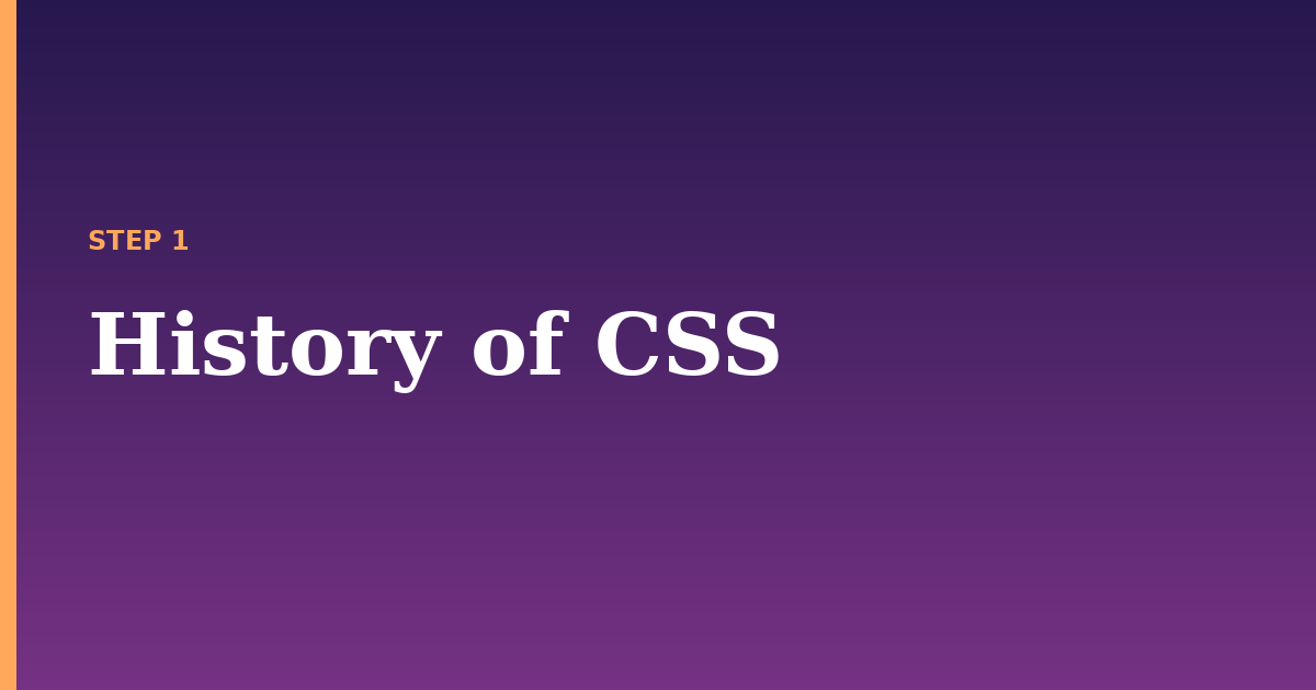 css illustration for: History of CSS
