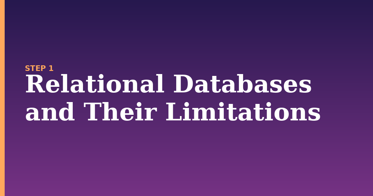 database illustration for: Relational Databases and Their Limitations