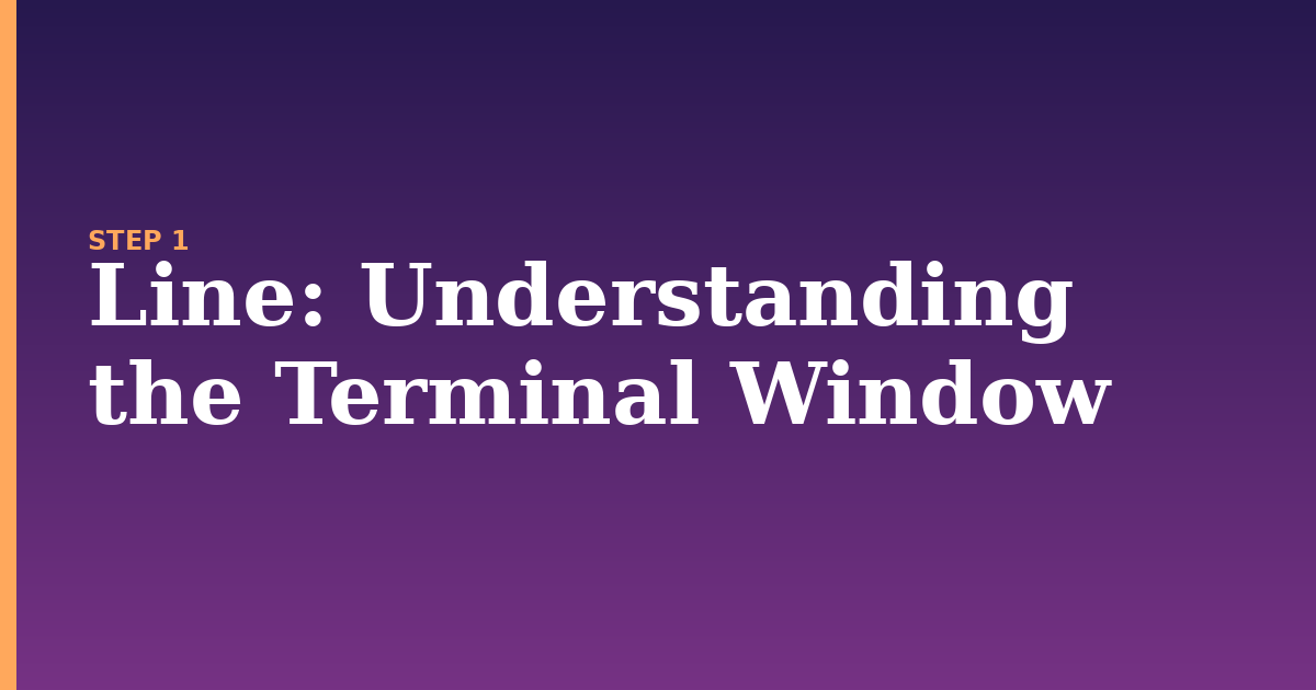 line illustration for: Understanding the Terminal Window