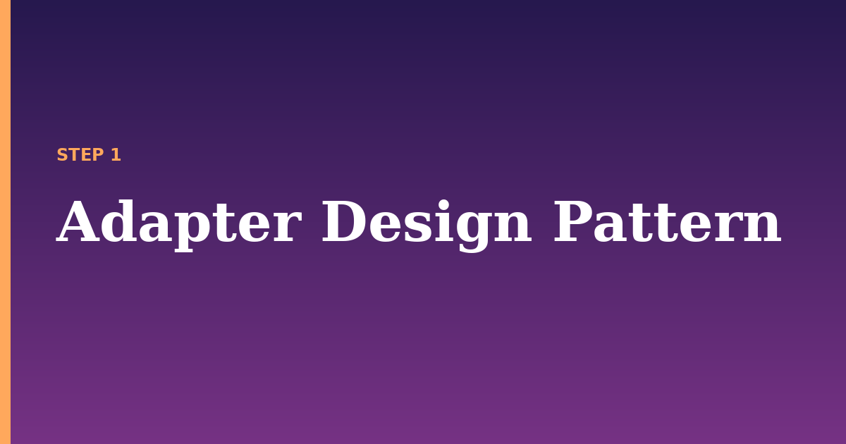 design pattern illustration for: Adapter Design Pattern