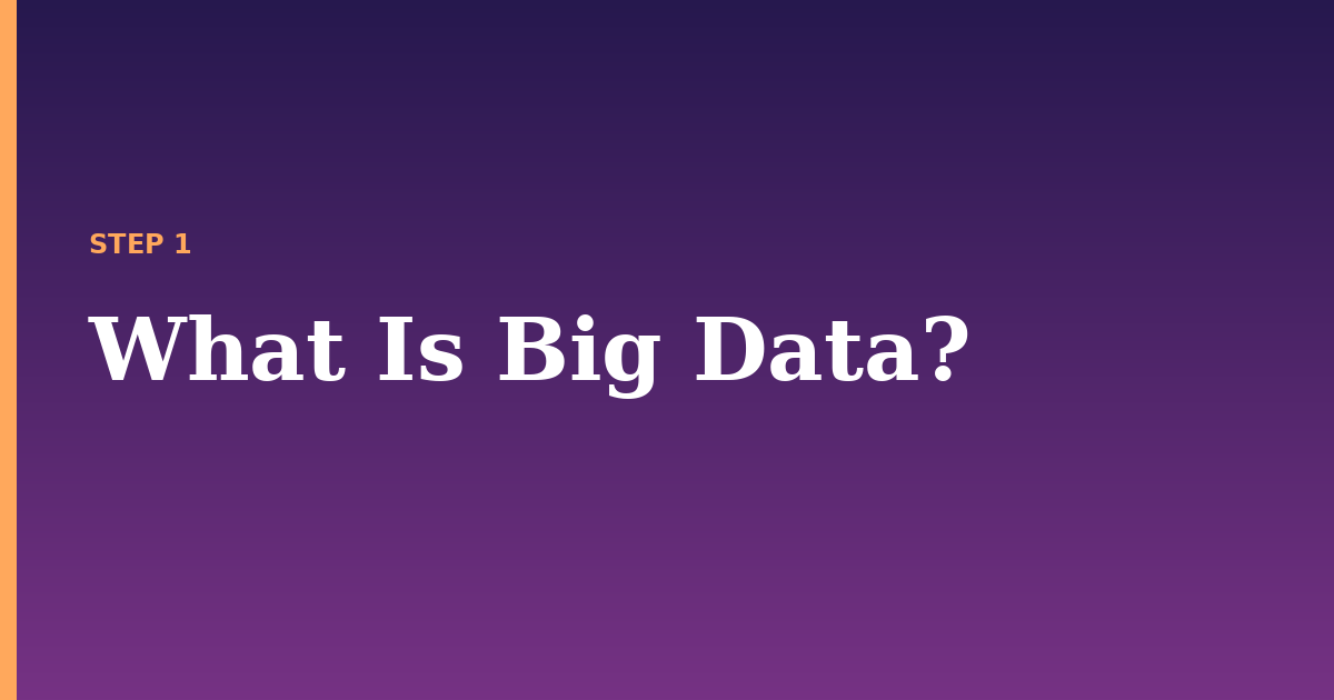 big illustration for: What Is Big Data?