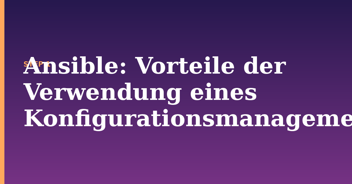ansible illustration for: Vorteile der Verwendung eines Konfigurationsmanagement-Tools