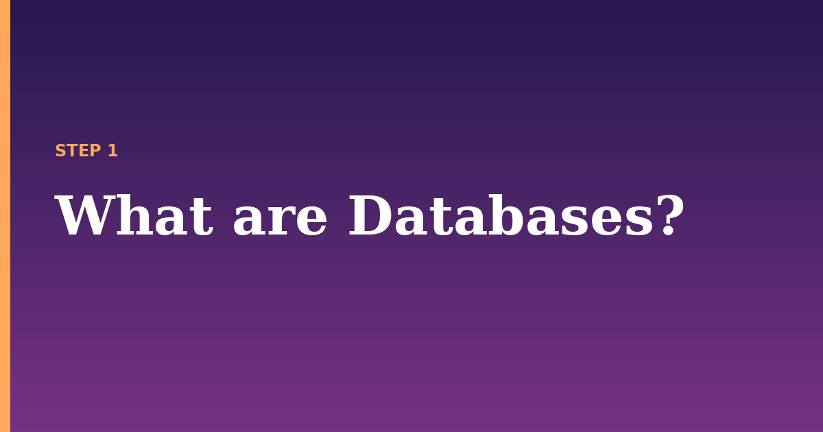databases illustration for: What are Databases?