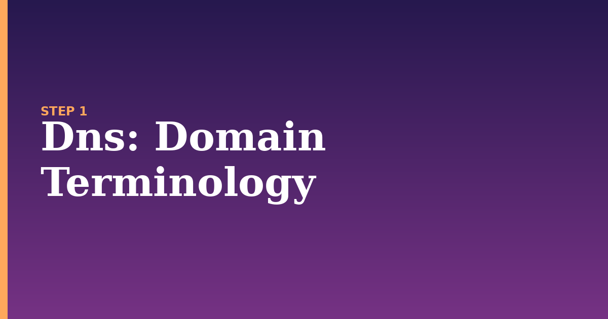 dns illustration for: Domain Terminology