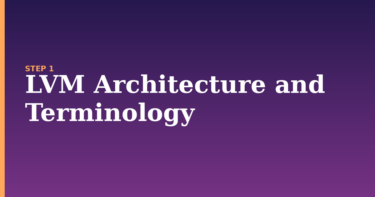 lvm illustration for: LVM Architecture and Terminology