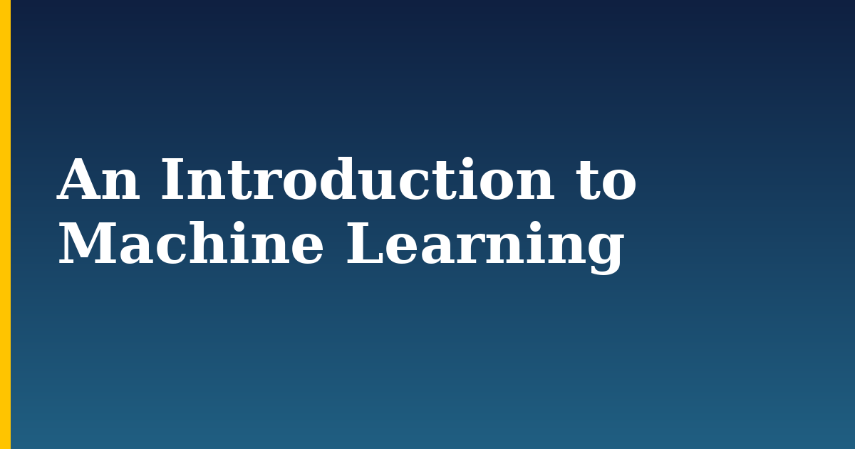 An Introduction to Machine Learning — step-by-step AI And Machine Learning tutorial on Progressive Robot