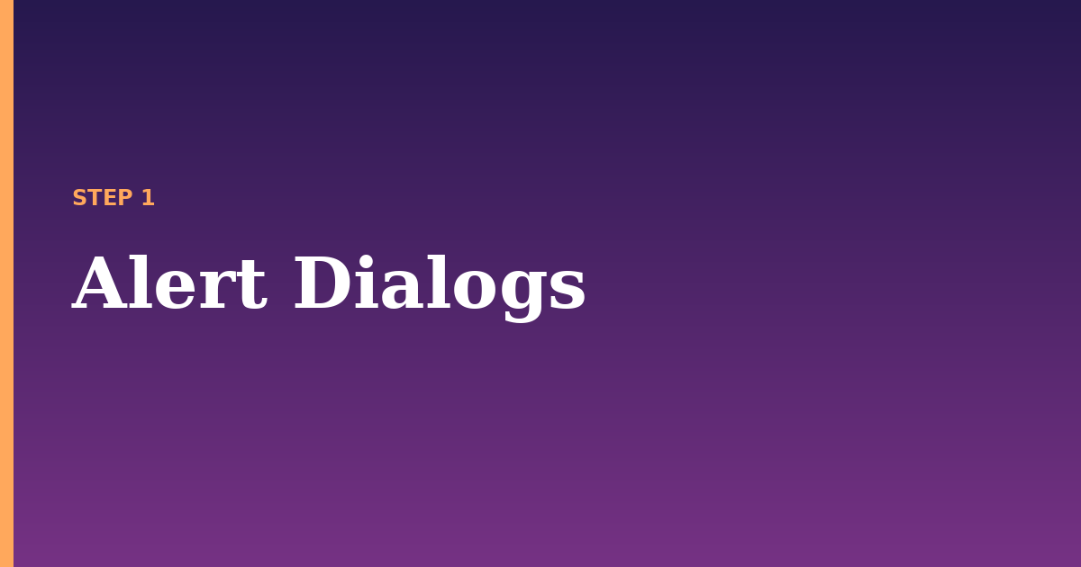 alert dialog illustration for: Alert Dialogs
