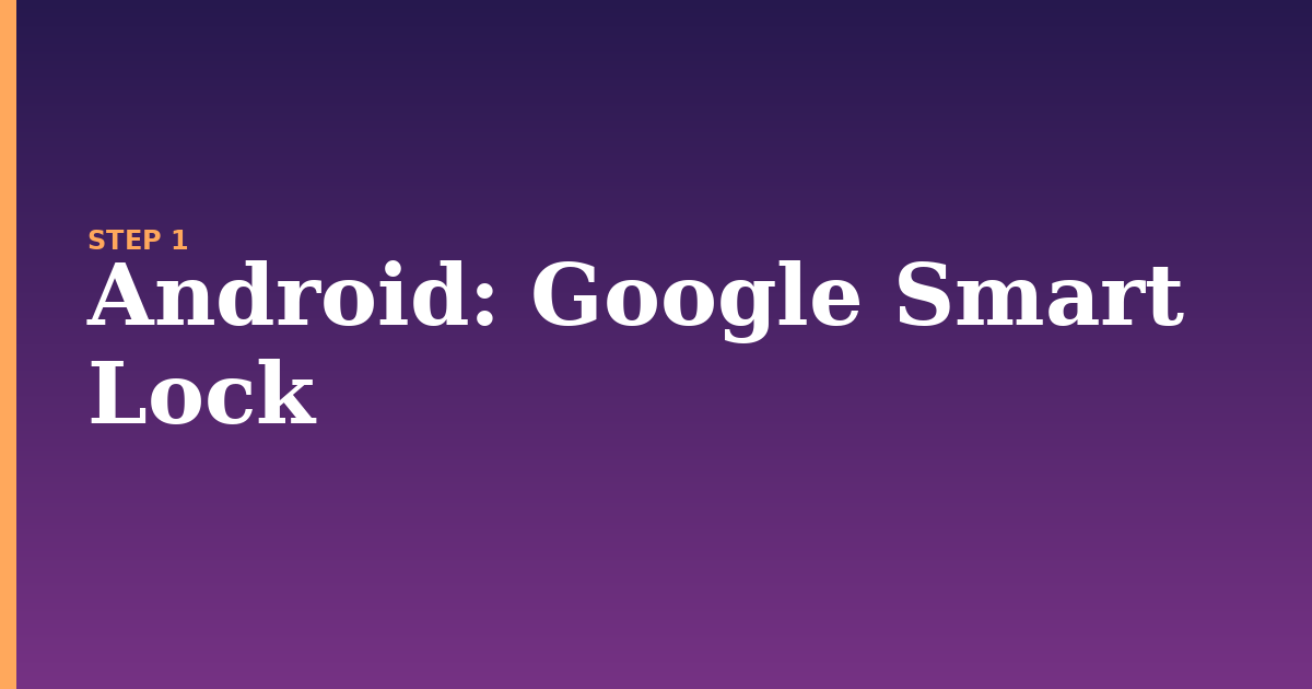 android illustration for: Google Smart Lock