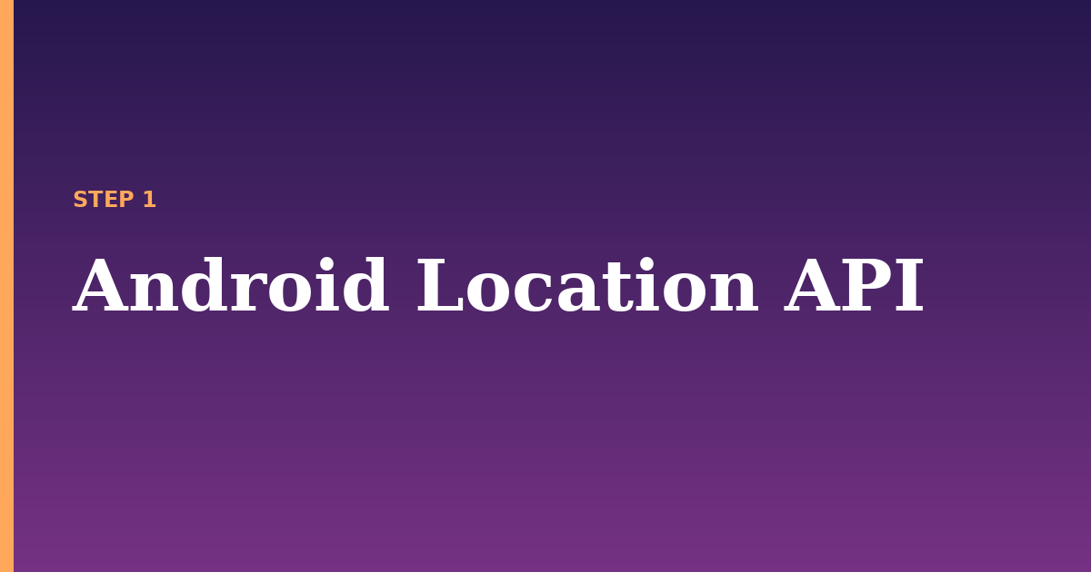 location illustration for: Android Location API
