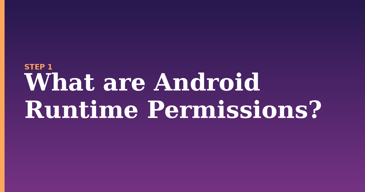 android illustration for: What are Android Runtime Permissions?