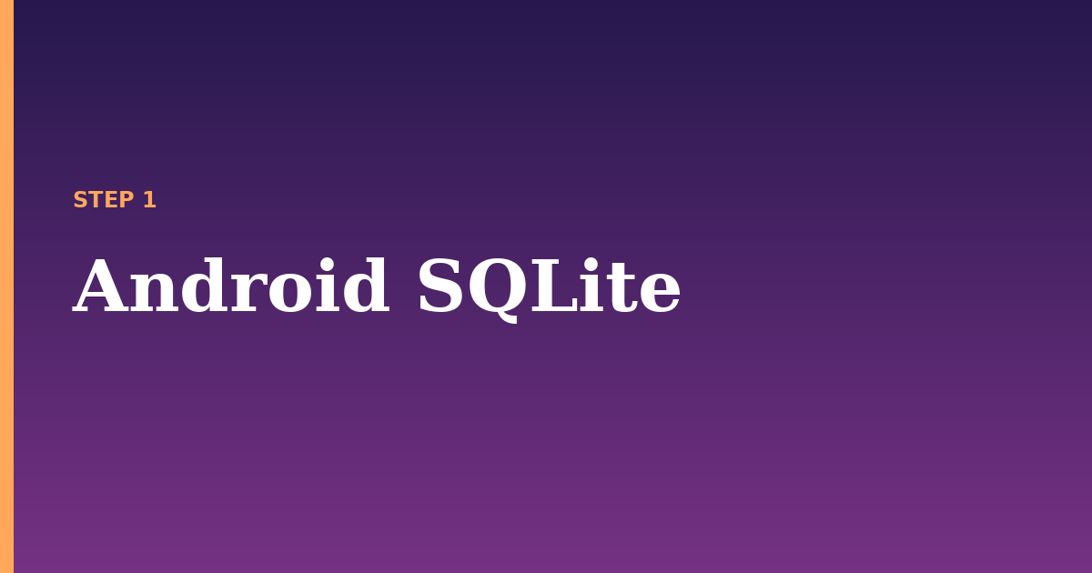 android sqlite illustration for: Android SQLite
