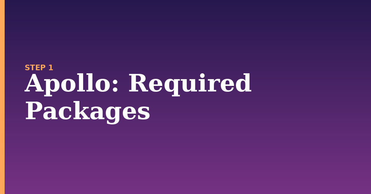 apollo illustration for: Required Packages