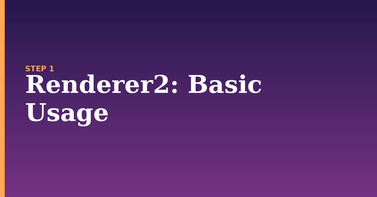 renderer2 illustration for: Basic Usage