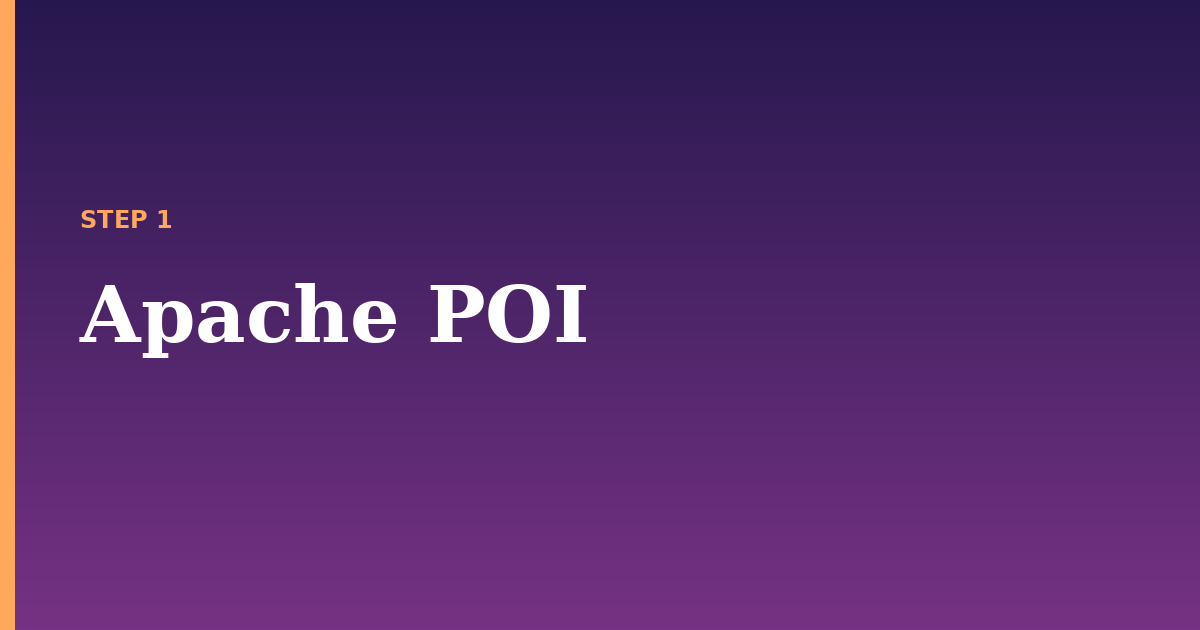 apache poi illustration for: Apache POI