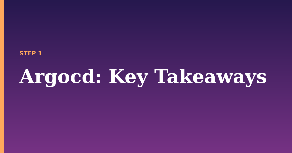 argocd illustration for: Key Takeaways