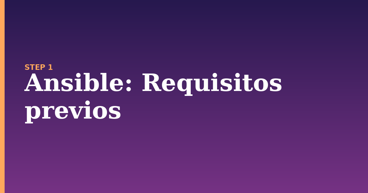 ansible illustration for: Requisitos previos