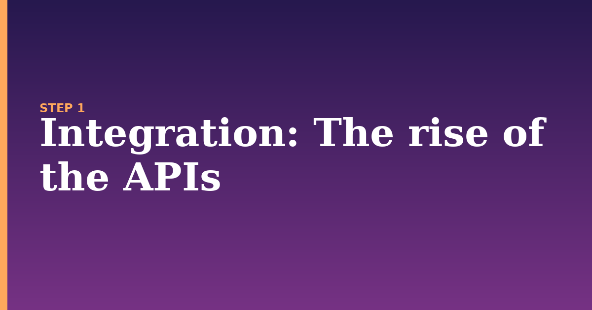 integration illustration for: The rise of the APIs