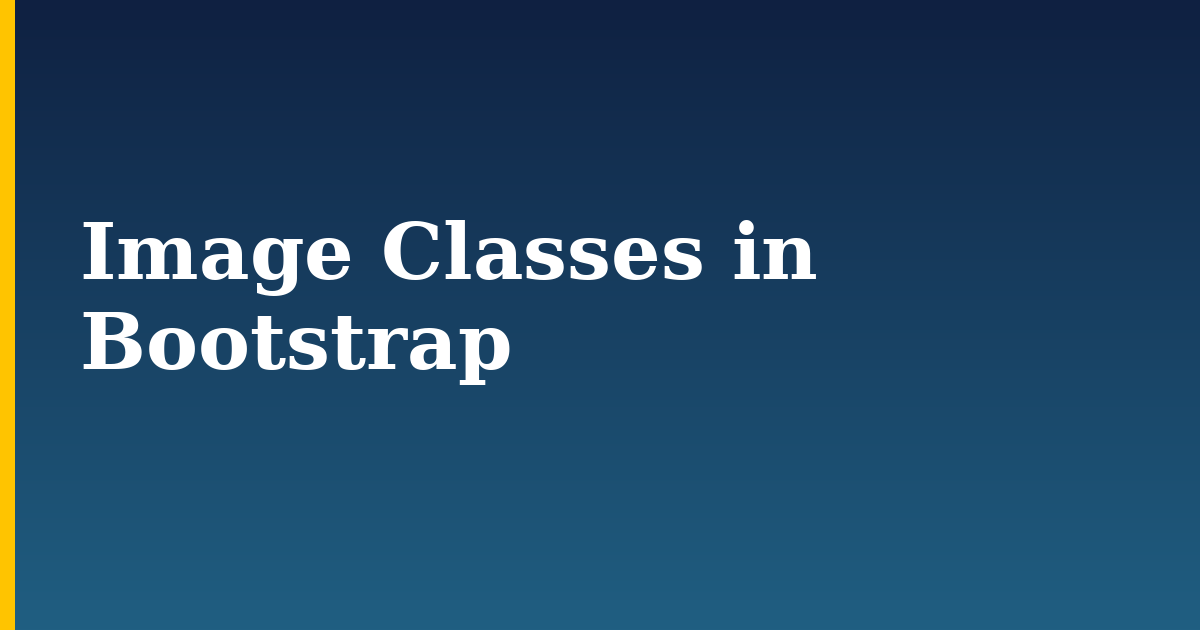 Image Classes in Bootstrap