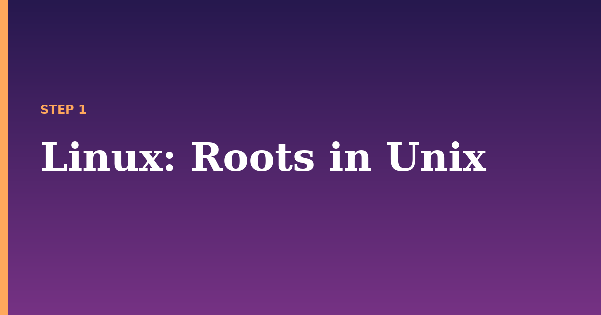 linux illustration for: Roots in Unix