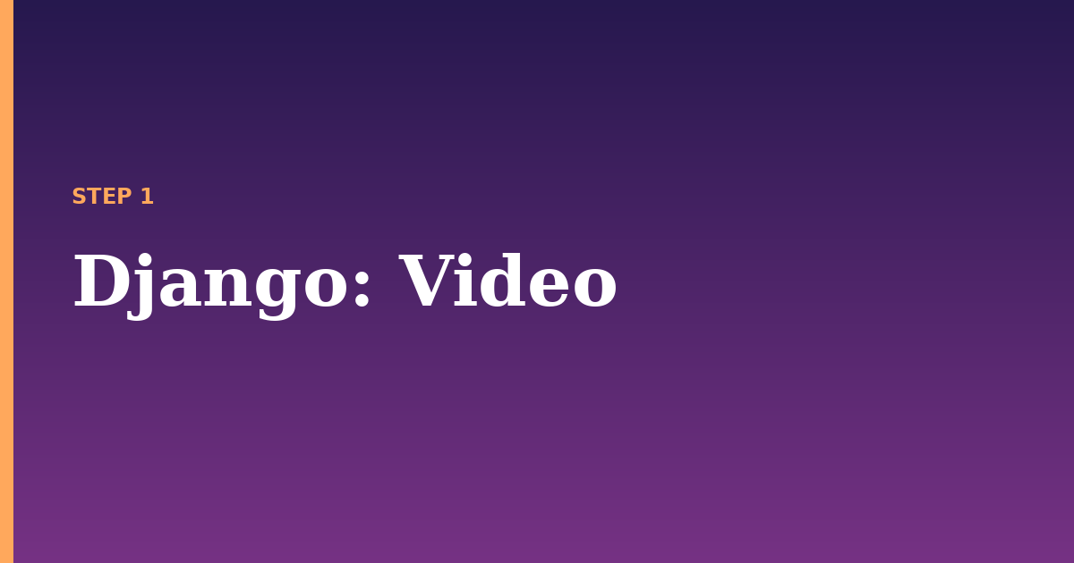 django illustration for: Video
