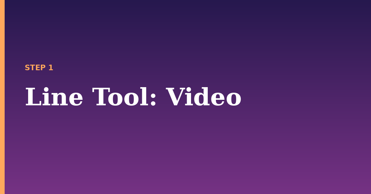 line tool illustration for: Video