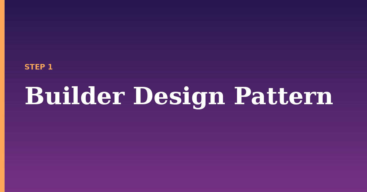 design pattern illustration for: Builder Design Pattern