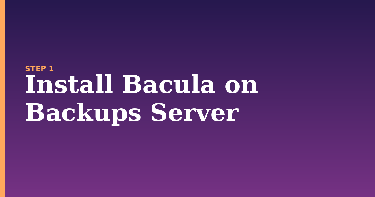 backups illustration for: Install Bacula on Backups Server