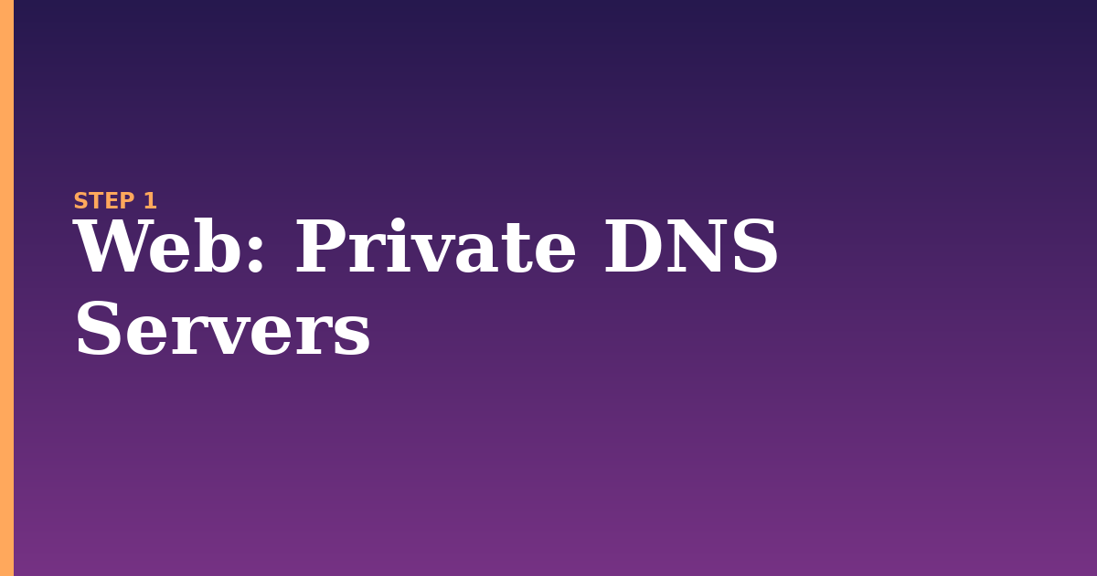 web illustration for: Private DNS Servers
