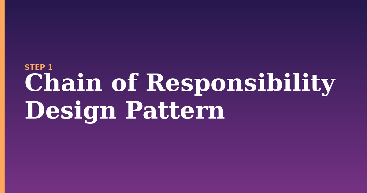 design pattern illustration for: Chain of Responsibility Design Pattern