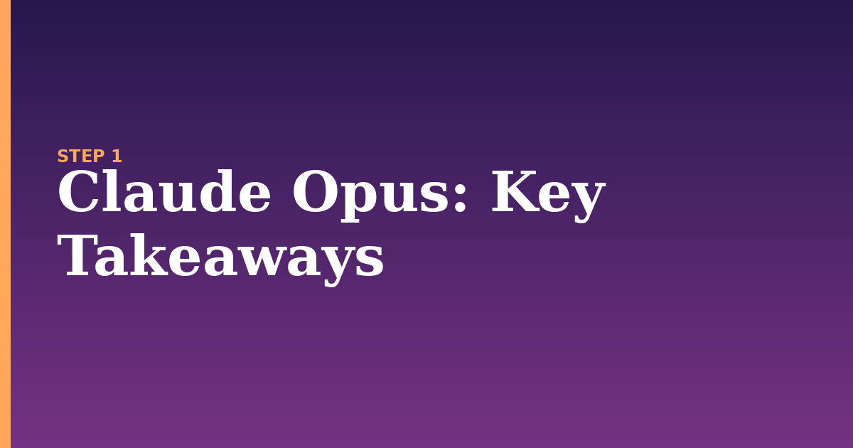 claude opus illustration for: Key Takeaways