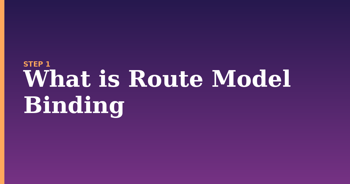 model binding illustration for: What is Route Model Binding
