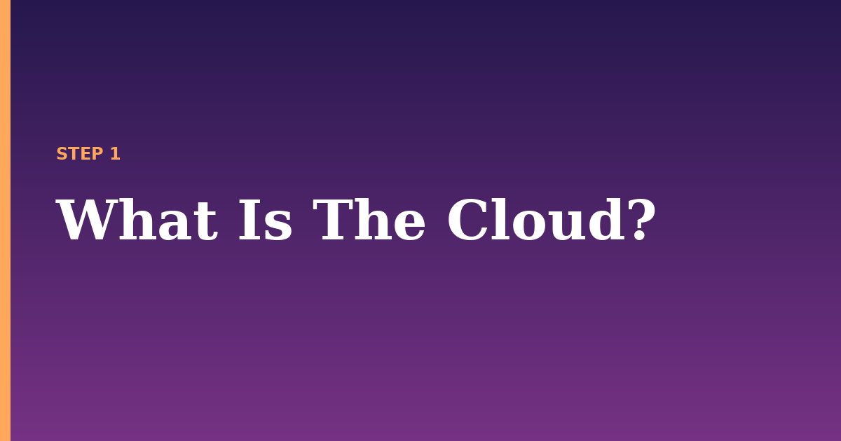cloud illustration for: What Is The Cloud?