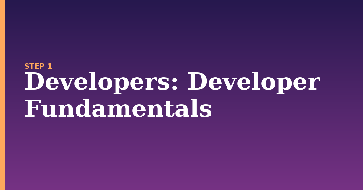 developers illustration for: Developer Fundamentals