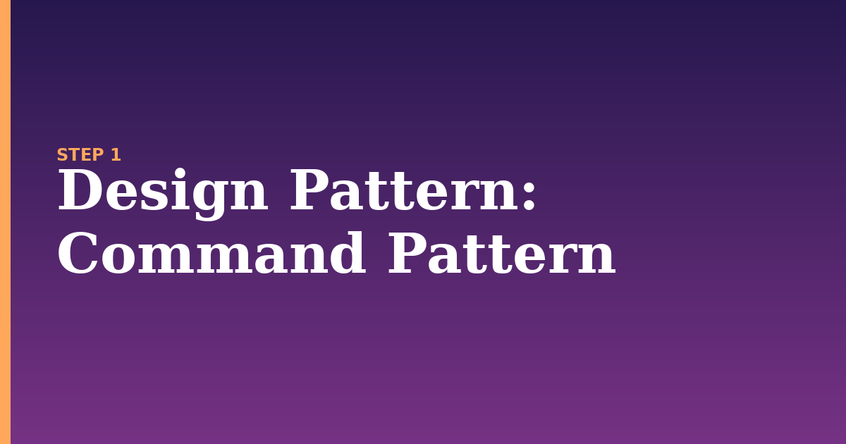 design pattern illustration for: Command Pattern