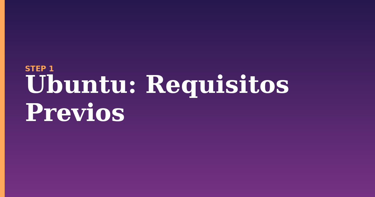 ubuntu illustration for: Requisitos Previos