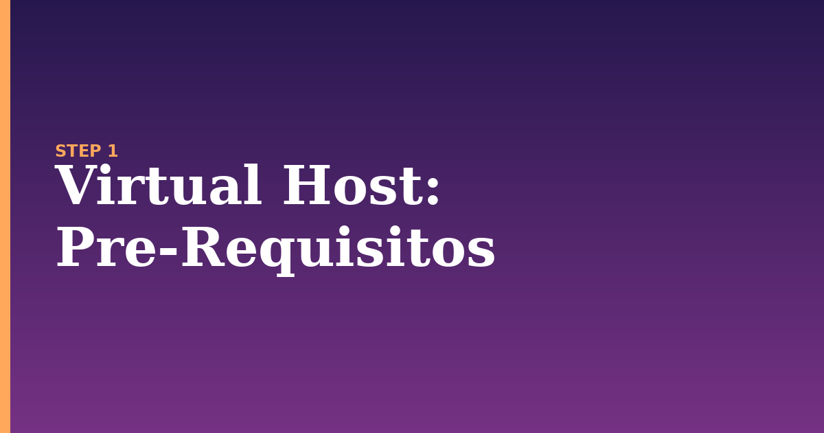 virtual host illustration for: Pre-Requisitos