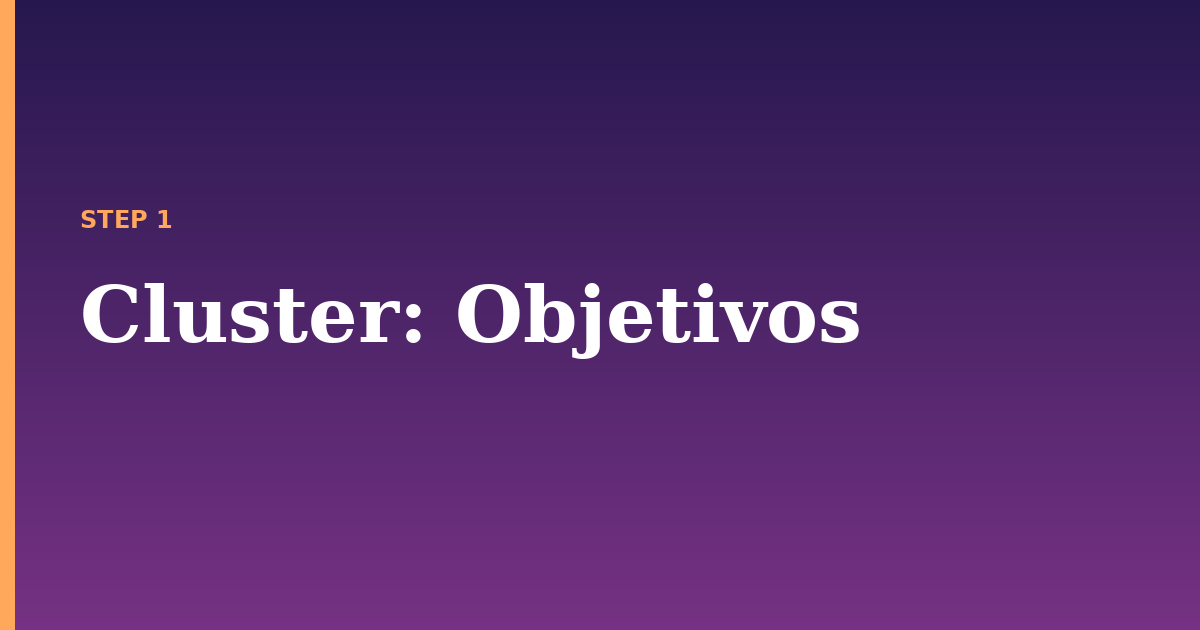 cluster illustration for: Objetivos