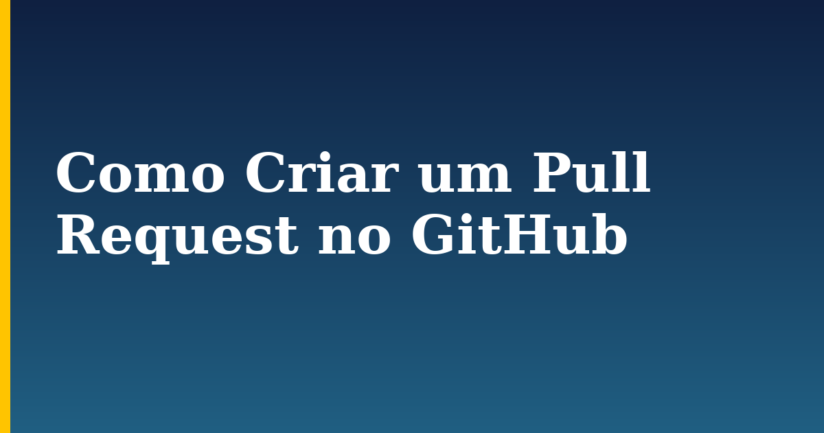 Como Criar um Pull Request no GitHub