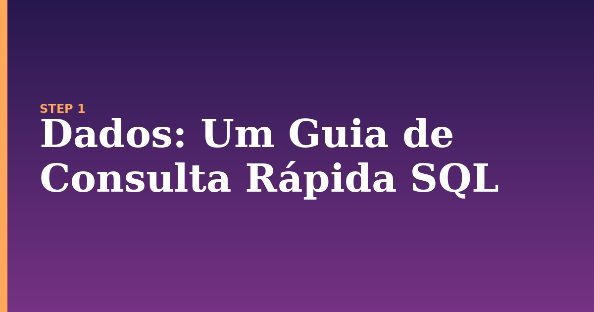 dados illustration for: Um Guia de Consulta Rápida SQL